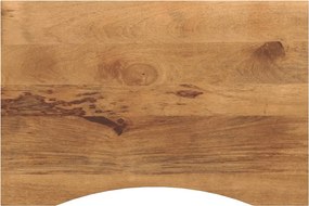 vidaXL tömör nyers mangófa íves asztallap 80 x 60 x 2,5 cm