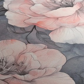 Kép - Virágok vázlata (órával) (90x30 cm)