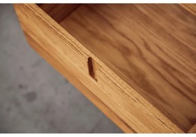 Alacsony tölgyfa komód 142x84 cm Pola - The Beds