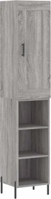 vidaXL szürke sonoma szerelt fa magasszekrény 34,5 x 34 x 180 cm