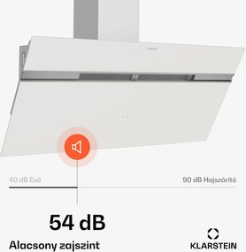Klarstein Alina szagelszívó, 90 cm, 615 m³/h, Csendes, EEK A