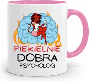 Pszichológus Pszichiáter Terapeuta Bögre Rózsaszín, fényképes nyomtatással