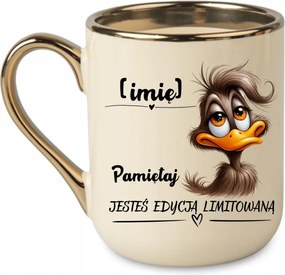 Elegáns bögre Ne feledd, hogy limitált kiadás +név 330 Krémszínű