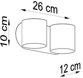 Sollux SL.0659 - ORBIS fali spotlámpa 2xG9/40W/230V fehér