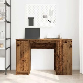 antik fa szerelt fa íróasztal 120x42x76 cm