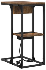 Éjjeli asztal Füstölt tölgy 41.5 x 26 x 60.5 cm Faanyag