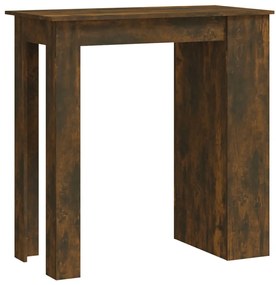Füstös tölgy színű bárasztal tárolópolccal 102 x 50 x 103,5 cm