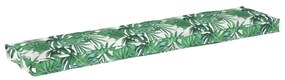 Pallet párnák padhoz 2 db Levélminta 180x40x8 cm Oxford anyag