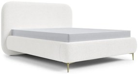 Franciaágy 160 cm Mononoke 160 (ágyráccsal) (krém + arany). Akció -15%. 1100381