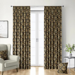 Szalagra Kész Függöny Arany Mintás 145x160