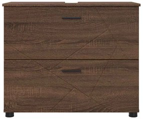 Fürdőszoba Székény barna tölgy 76.5 x 35 x 64 cm Faanyag