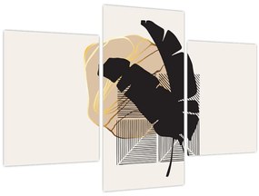 Kép - Absztrakció trópusi levelekkel N⁰4 (90x60 cm)