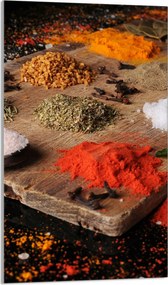 Üveg Vágódeszka 30x52 Fűszerek a Konyhába