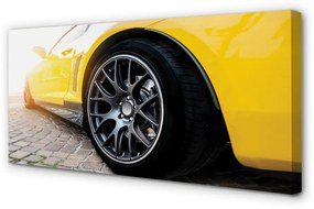 Canvas képek sárga autó 120x60 cm