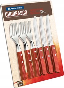 Tramontina 12el. Steak evőeszközök Grill Polywood