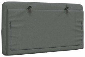 sötétszürke szövet fejtámla párna 80 cm