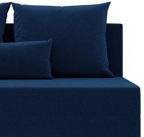 Nobu sarokkanapé, bársony, univerzális oldal, kék