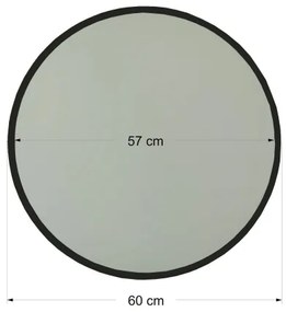 Fali tükör AYNA 60 cm fekete