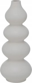 Váza Krémfehér Kerámia Matt Kör Alakú 30 X 12 CM
