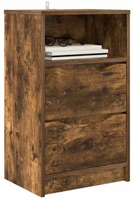 vidaXL Éjjeli asztal fiókkal Füstölt tölgy 40 x 30 x 467 cm Faanyag