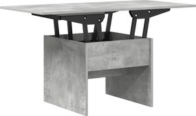 vidaXL Dohányzóasztal Beton Szürke 55 x 54,5 x 45 cm Faanyag