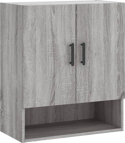 vidaXL szürke sonoma színű szerelt fa faliszekrény 60 x 31 x 70 cm