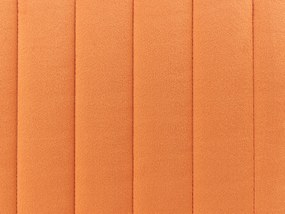 Narancssárga bársony ülőpad 89 x 45 cm DAYTON Beliani