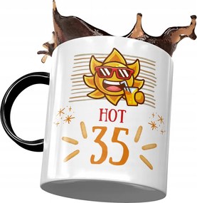 Fekete Bögre Születésnapra 35 35-es 35-ös Ajándék Nyomtatott Fotóval