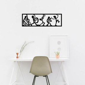 Musicians fém fali dekoráció, 60×19 cm