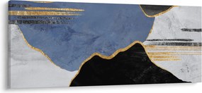 Kép - Texturált formák (120x50 cm)
