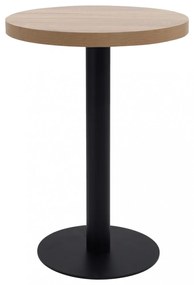 világosbarna MDF bisztróasztal 60 cm