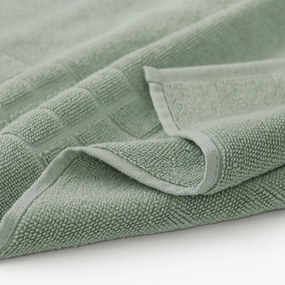 Goldea frottír fürdőszobai szőnyeg mozaika – zsályaszínű 50 x 70 cm