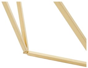 Aranyszínű konzolasztal üveg asztallappal 40x120 cm Farran – Premier Housewares