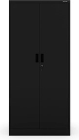 Fekete JAN Compact fémszekrény 1750 x 800 x 400 mm