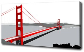 Vászon nyomtatás Bridge san francisco oc-98448753