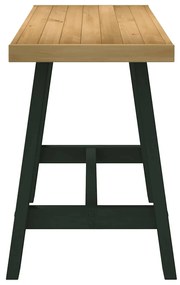 íróasztal NOAIN A alakú lábak 120x50x75 cm tömör fa fenyőfa