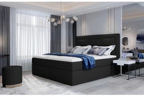 SAVOY kárpitozott boxspring ágy, 180x200, monolith 37