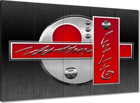 Festmények 100x70 Piros absztrakt kör