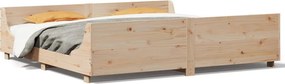 vidaXL tömör fenyőfa ágy matrac nélkül 200 x 200 cm