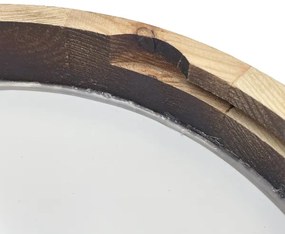 LED mennyezeti lámpa OAK SMOKY SLIM LED/20W/230V 4000K átm. 27 cm tölgy/sötétbarna