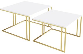 Dohányzóasztal szett (2 db.) Froyd Gold (arany + sarkvidéki fehér) . 1105861