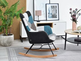 Fotel Sibyla (patchwork + fekete bükk). Akció -15%. 1110396