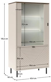 Vitrin Explicaba 1 (kasmír + tölgy castello) . 1116329