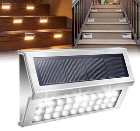 Bluegarden Szerszámlámpa fali LED napelemes lámpa 4W P60178, ezüstszürke, OGR-05687
