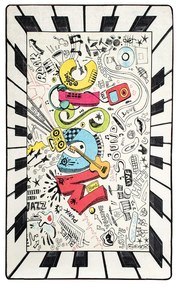 Music csúszásgátlós gyerekszőnyeg, 100 x 160 cm Conceptum Hypnose
