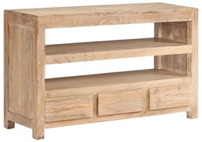 világosbarna tömör akácfa TV-szekrény 90 x 30 x 55 cm
