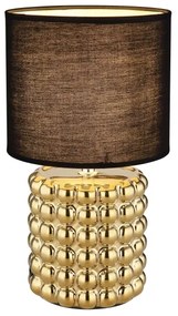 Globo 21626 - Asztali lámpa VALENTINO 1xE14/40W/230V fekete/arany