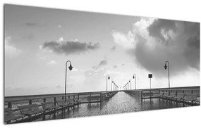 Kép - Sétány a parton (120x50 cm)
