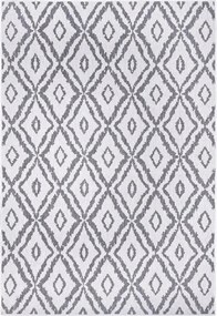 Szürke kétoldalas szőnyeg, lapos 160x230cm