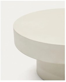 Beton kerek kerti dohányzóasztal ø 66 cm Aiguablava – Kave Home